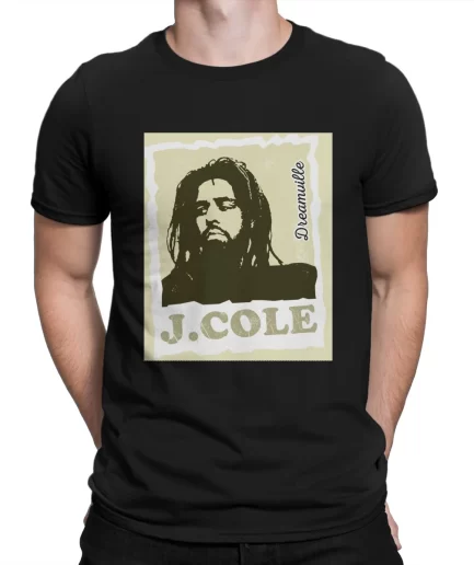 Rapper Music Vintage Men T Shirts J Cole
